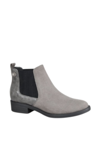 Grey Casual Ankle Boots