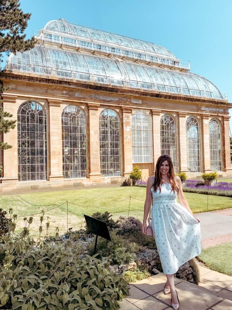 By the Glasshouse at the Royal Botanic Garden. An amazing free thing to do in Edinburgh.