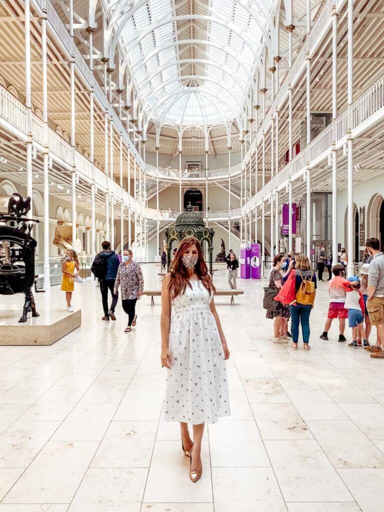 Exploring The National Museum of Scotland, a fun and free thing to do in Edinburgh with kids. 