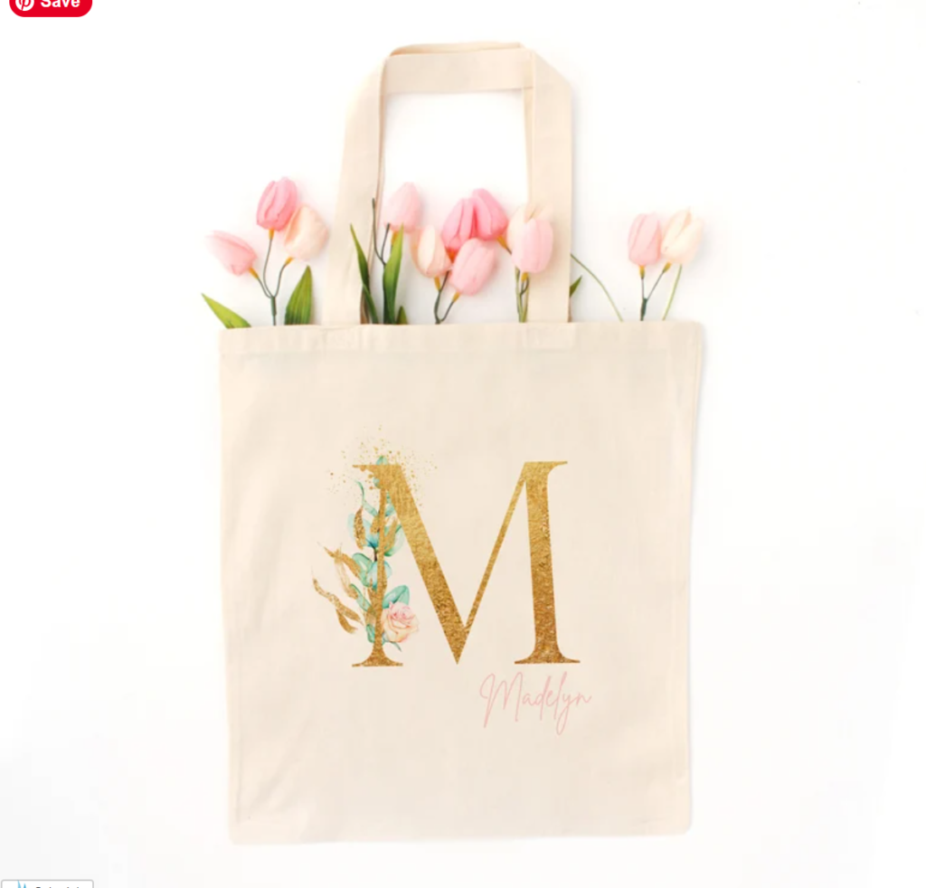 Monogramed Tote Bag