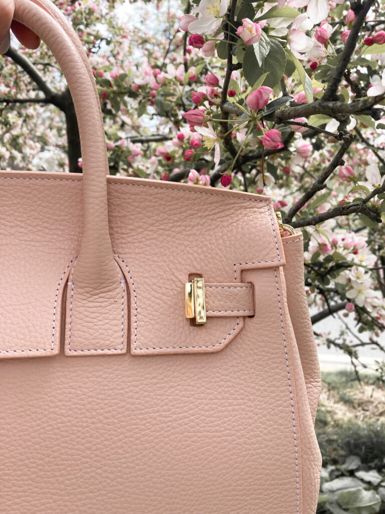 close up of the attention to detail as part of my Teddy Blake Handbag Review