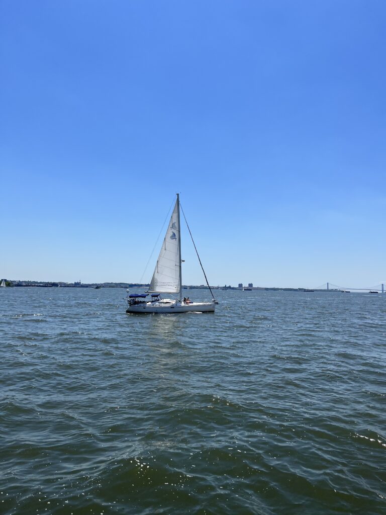 View of the Sea while looking for whales on our New York whale watching experience