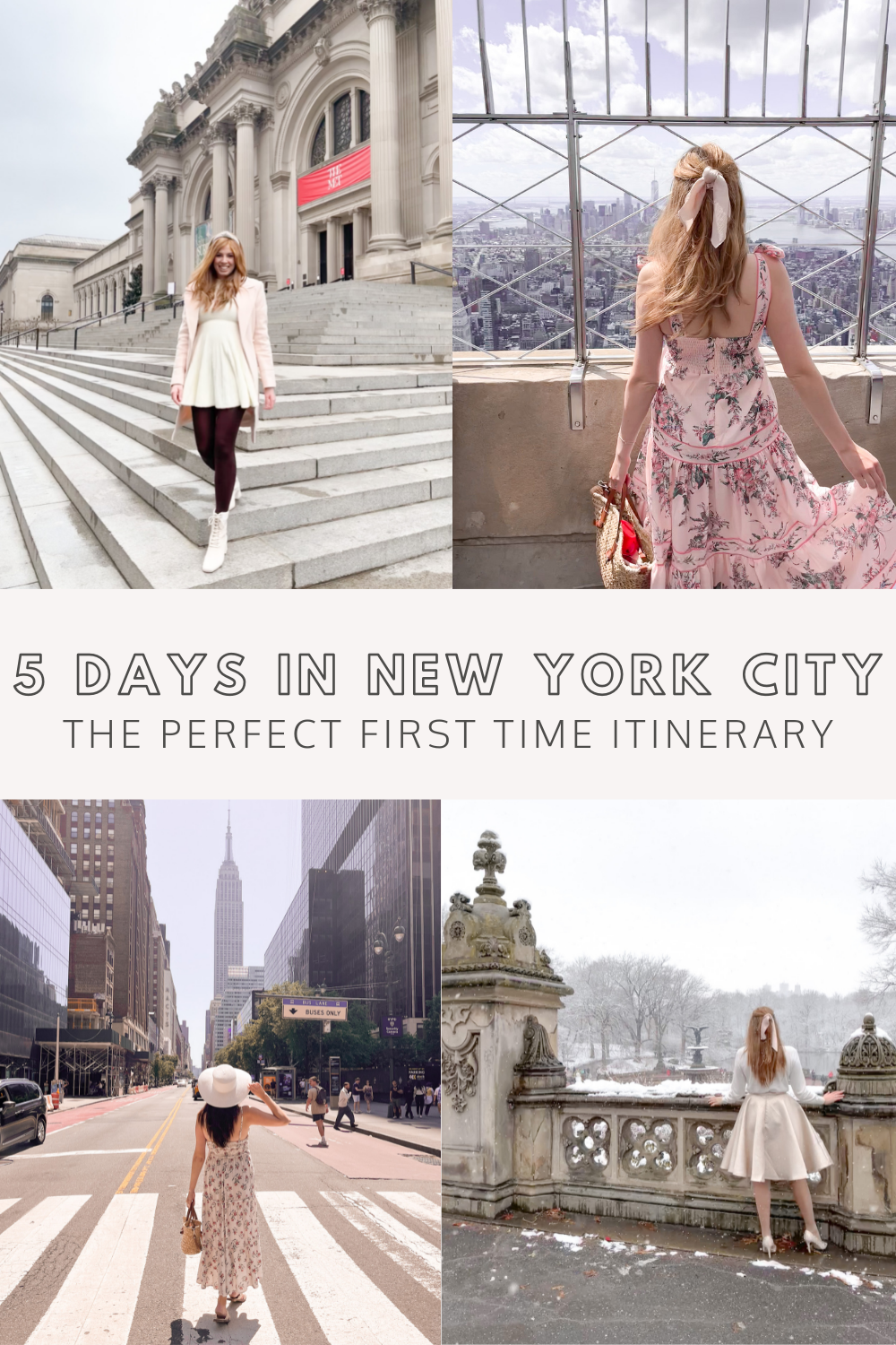 Perfect 5 days in New York City Itinerary