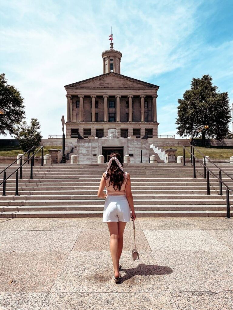 View of Tennessee State Capitol – a historic and Instagrammable place in Nashville

