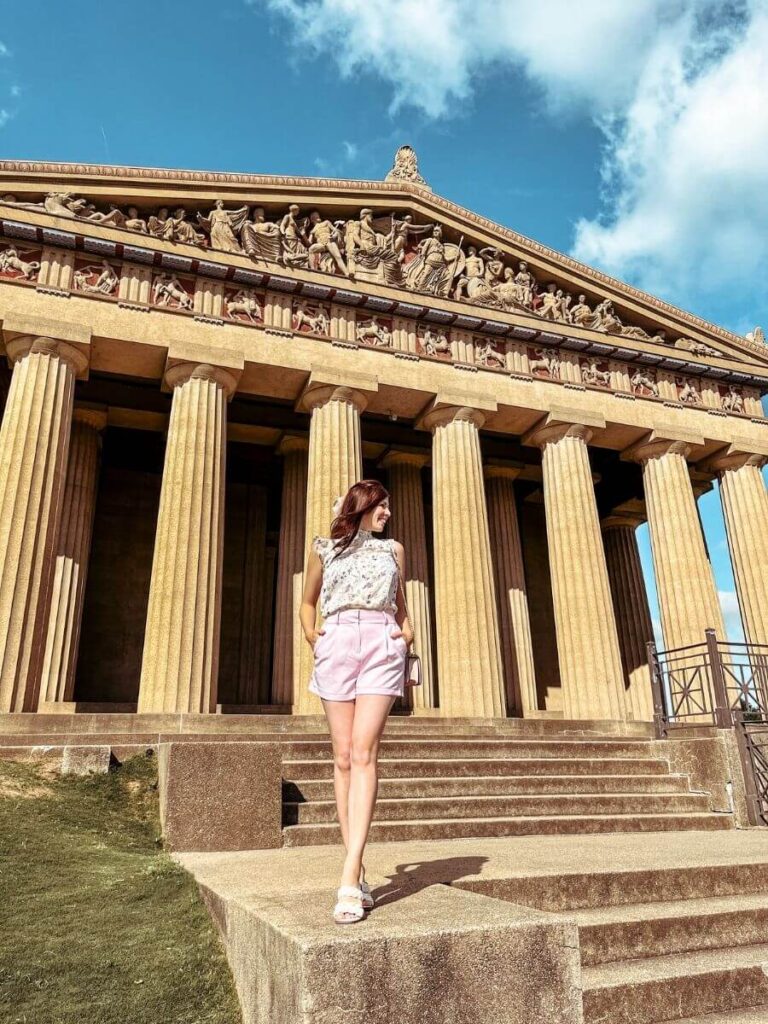 Photo of the Parthenon, one of the most Instagrammable places in Nashville
