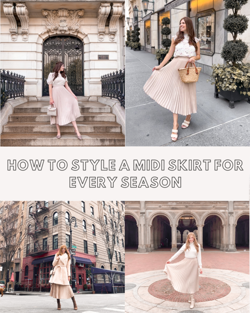 HOW TO STYLE A MIDI SKIRT FOR EVERY SEASON