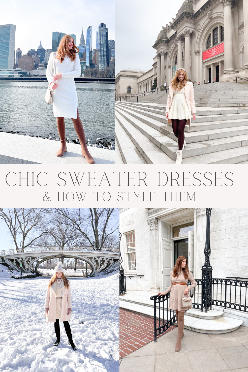 Chic Sweater Dresses and How To style Them