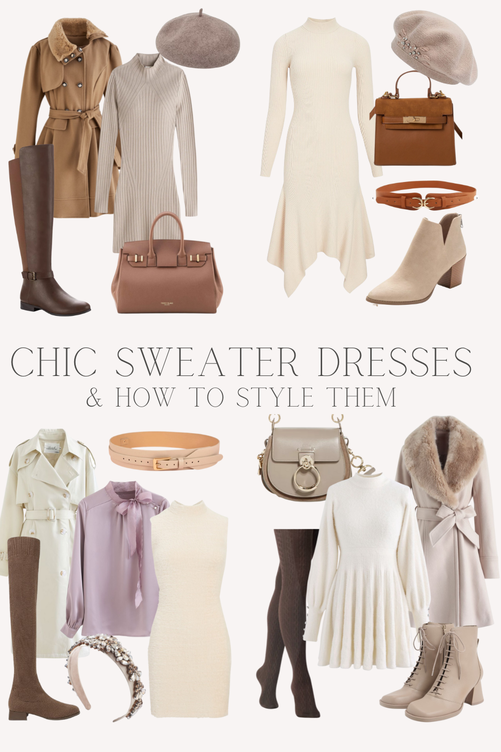 Chic Sweater Dresses and How To style Them