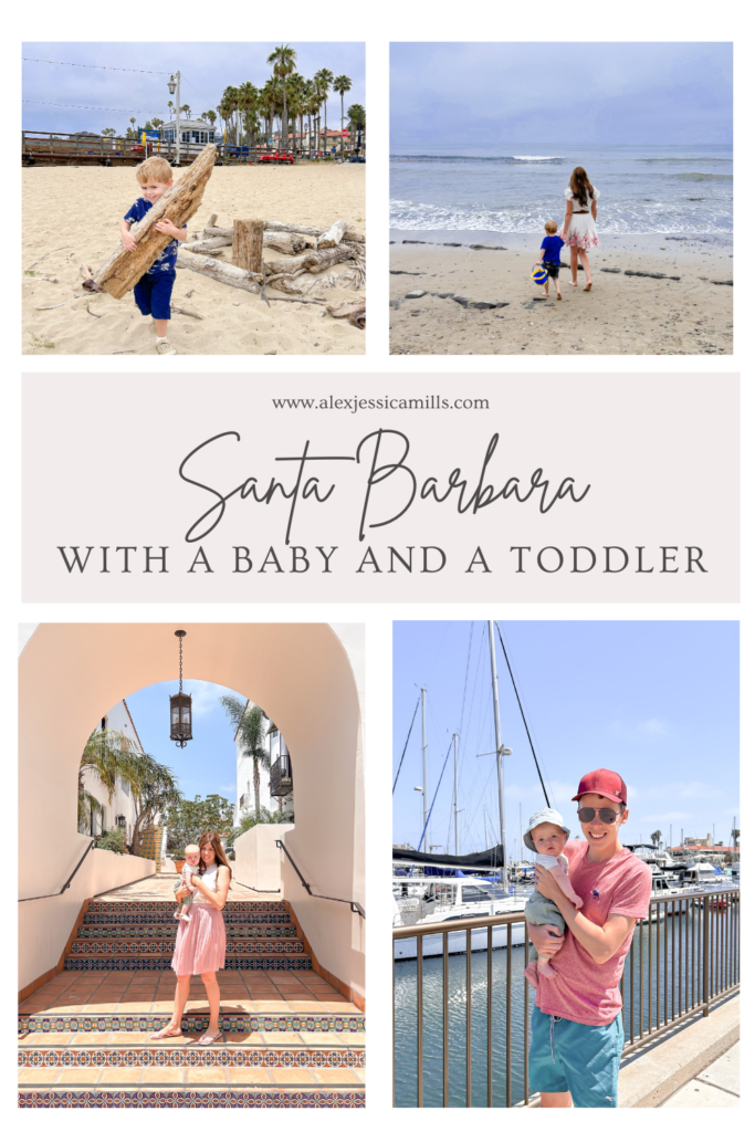 Santa Barbara with a baby and a toddler