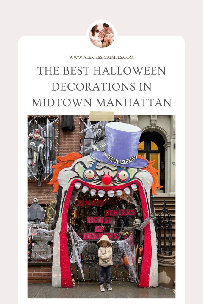Halloween decorations in new York, midtown Manhattan