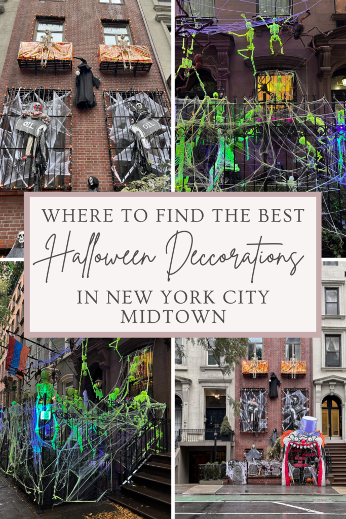 Halloween decorations in new York, midtown Manhattan