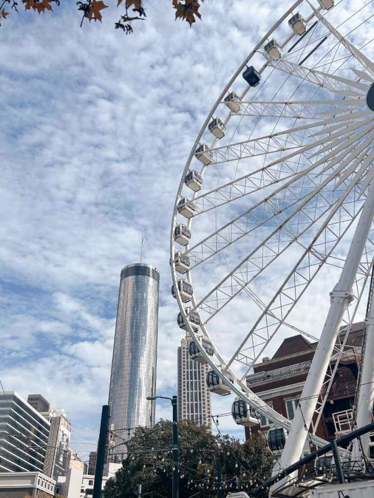 The SkyView Atlanta Ferris wheel in Downtown Atlanta near Centennial Olympic Park