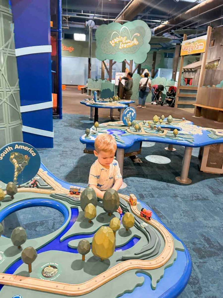 View of the activities in the Children's Museum of Atlanta. Perfect for toddlers and children to enjoy.