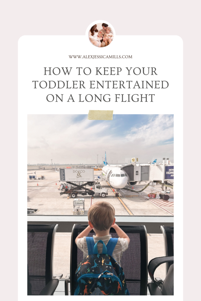 keep your toddler entertained on a long flight