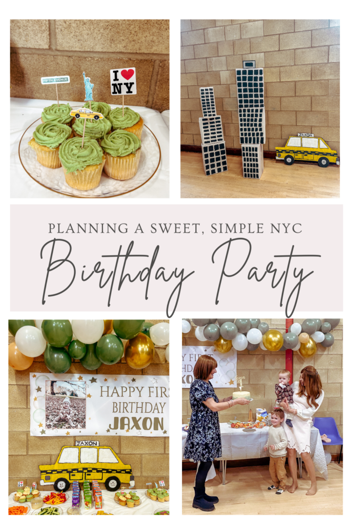 New York theme first birthday party