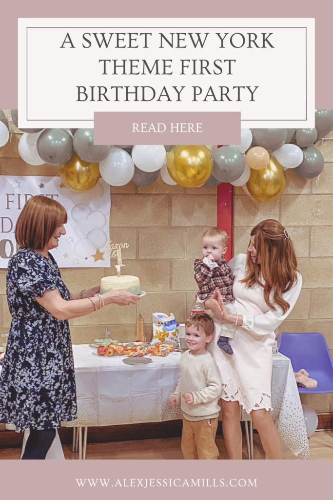 New York theme first birthday party