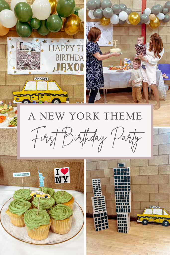 New York theme first birthday party