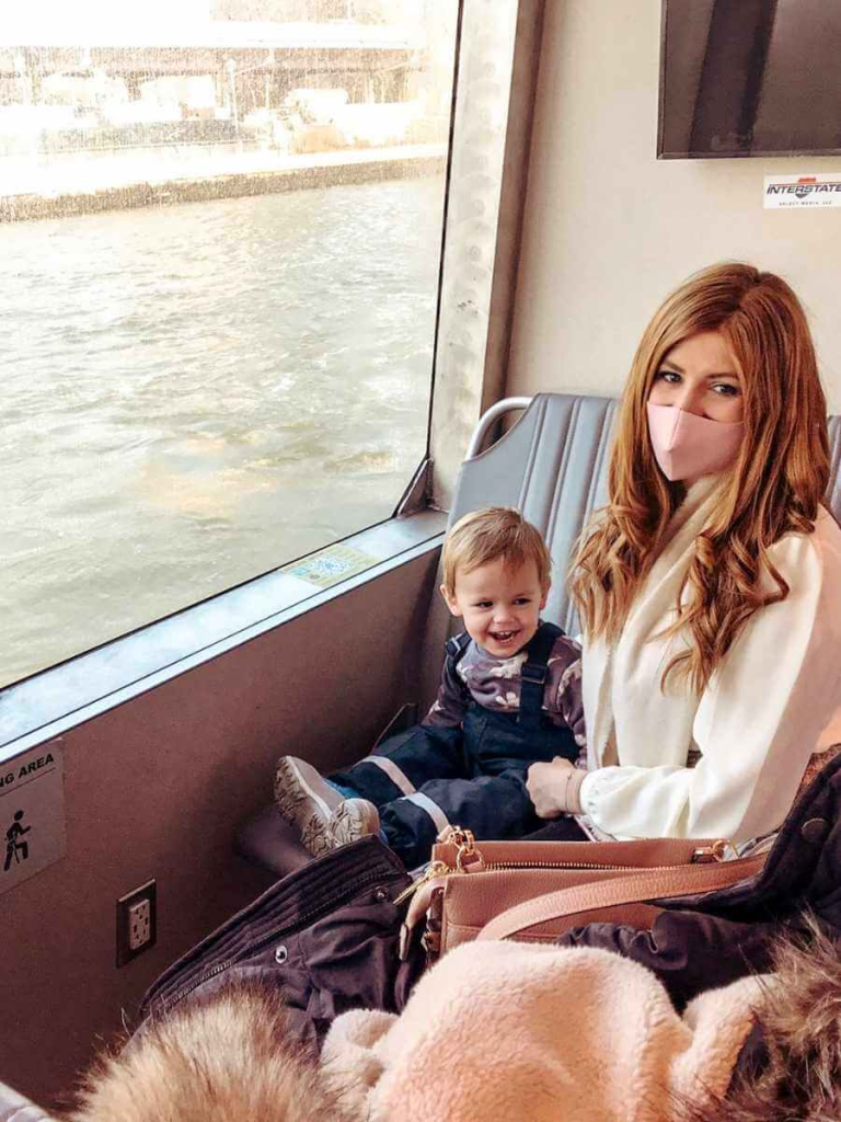Inside the NYC Ferry - the best way to get around New York with kids