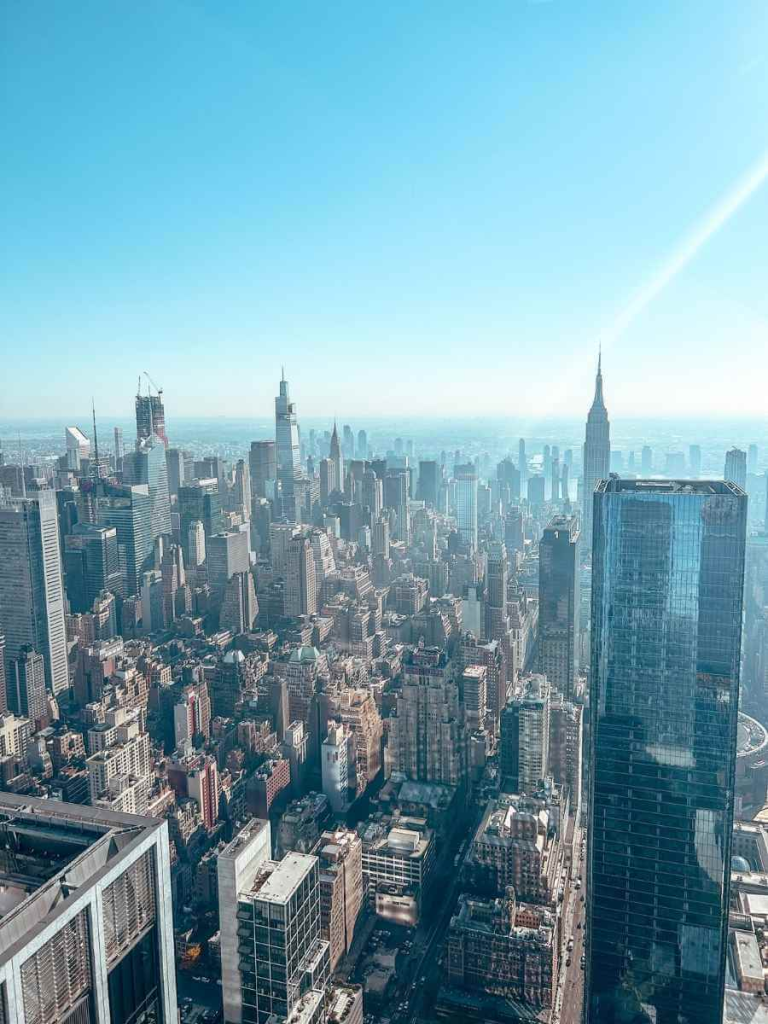 Views of Manhattan from the Edge NYC - the tallest observation deck in New York
