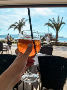 Aperol Spritz at Pine Hotel