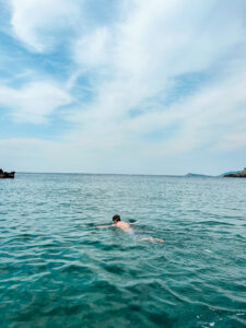 Swimming at the Blue Cave