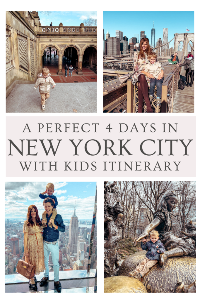 PERFECT 4 DAYS IN NEW YORK WITH KIDS ITINERARY