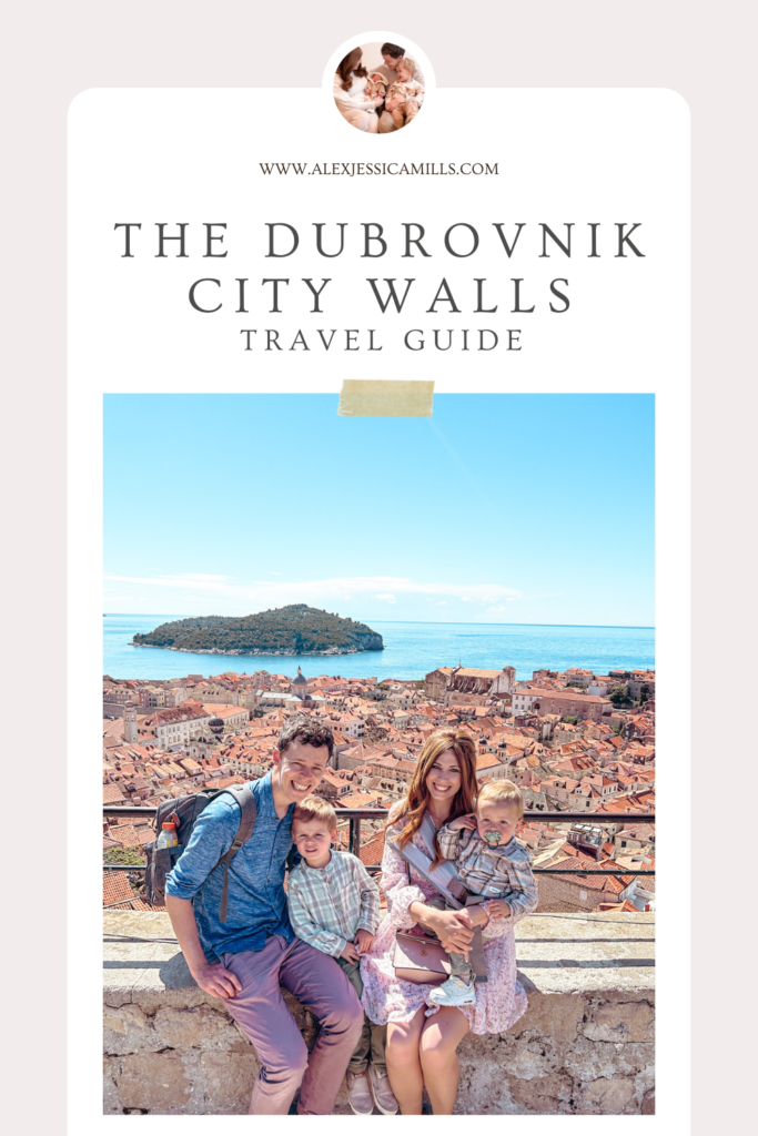 guide to Dubrovnik City Walls with little kids 