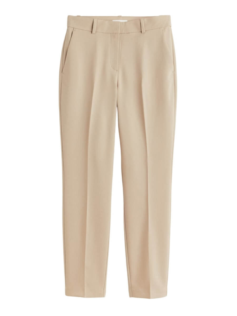 Beige H&M Cigarette Trousers for Women (1)