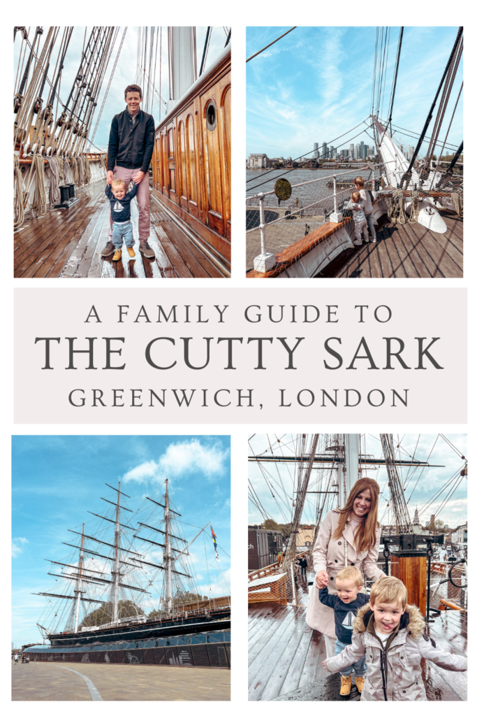 Visiting the Cutty Sark, Greenwich London with little kids