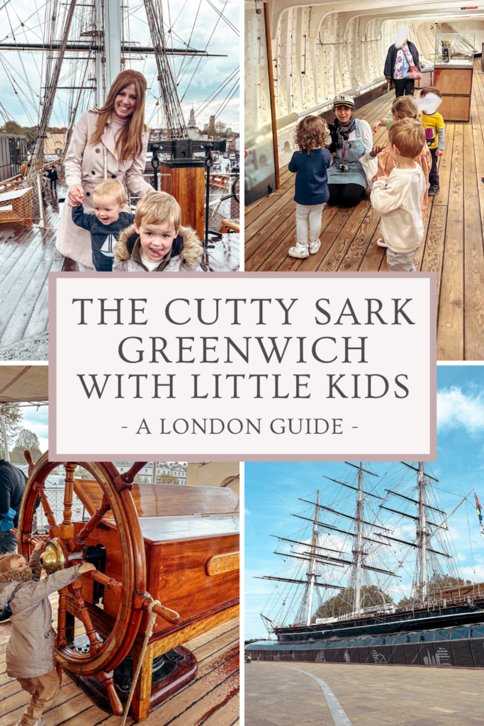 Visiting the Cutty Sark, Greenwich London with little kids