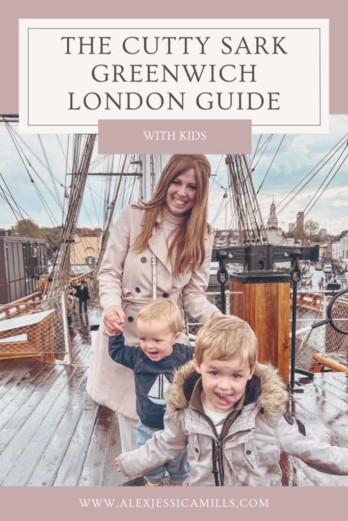 Visiting the Cutty Sark, Greenwich London with little kids