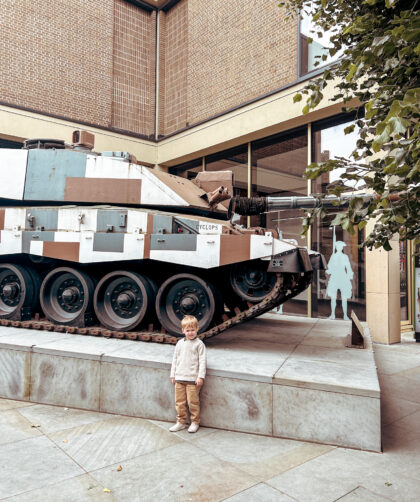 Outside the National Army Museum London