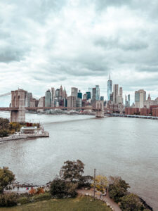 View of New York from the Manhattan Bridge