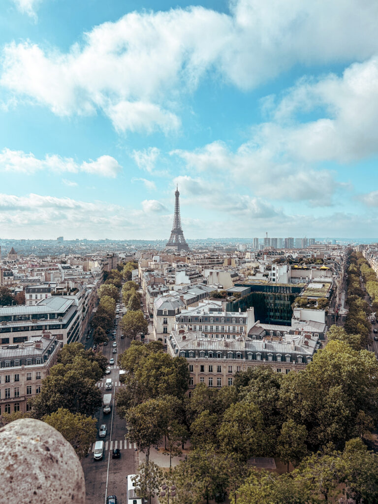 The Arc de Triomphe Paris views