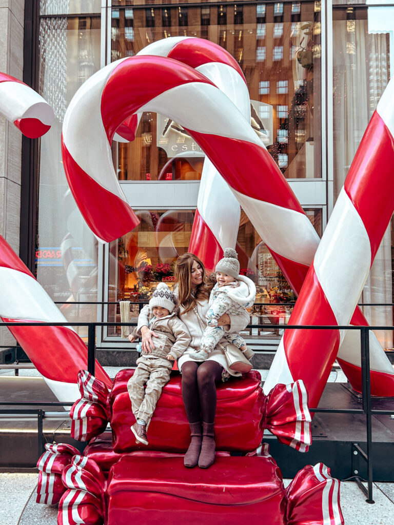 Decorations in Rockefeller Plaza 