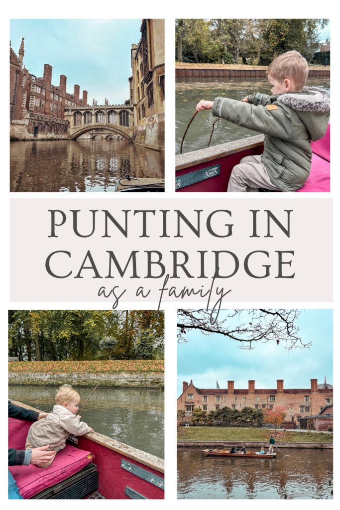 Punting in Cambridge with kids