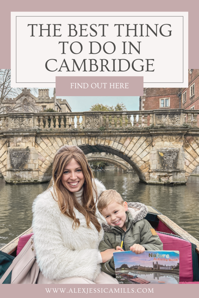 Punting in Cambridge with kids