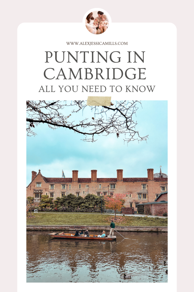 Punting in Cambridge with kids