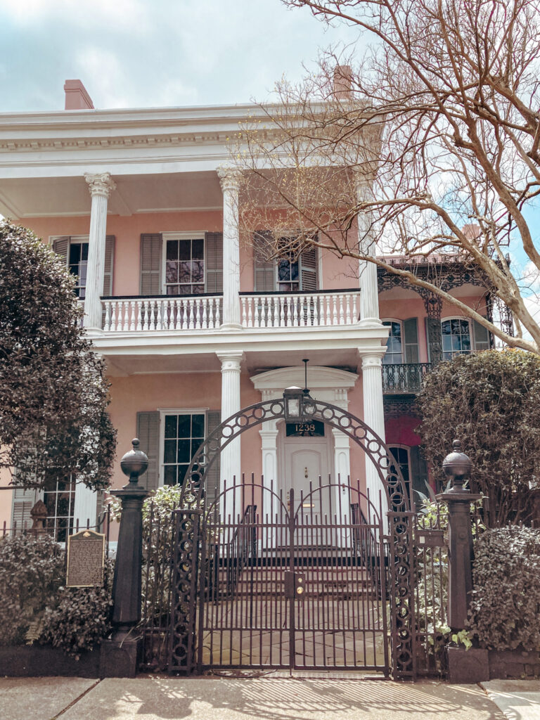 Pink building in the Garden District