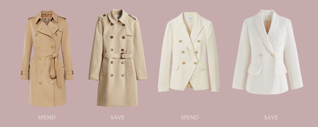 spring capsule wardrobe trench coat and blazer