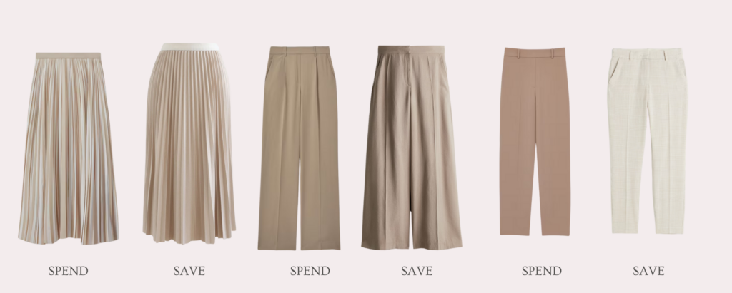 spring capsule wardrobe trousers