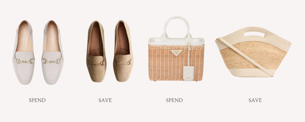 spring capsule wardrobe shoes and bag