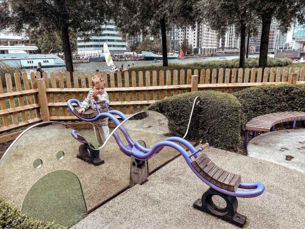 Harbour Quay Maze Play Area is a cute little place to go with toddlers in Canary Wharf.