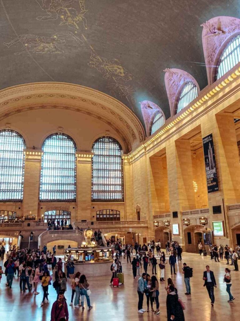 Main concourse of Grand Central Terminal with the famous celestial ceiling