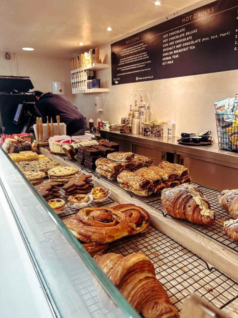 Fresh pastry served in the Horniman Museum café – a great family pit stop