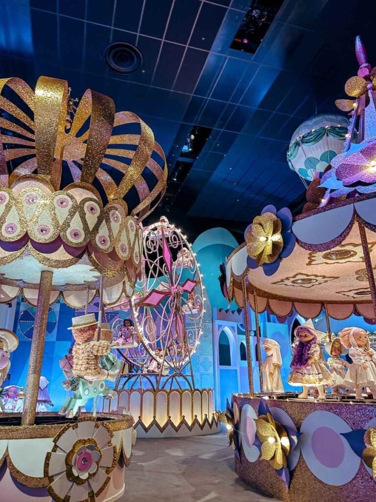 Colorful "It's a Small World" ride facade at Disneyland Paris – a toddler-friendly attraction.