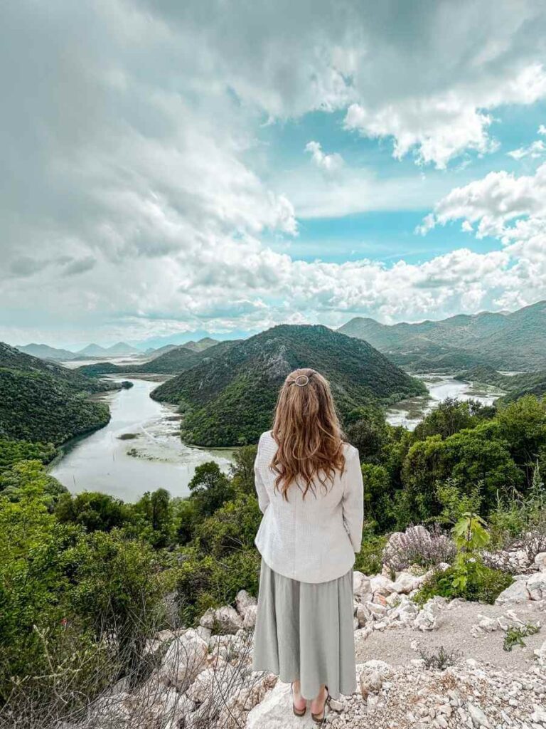 Viewpoint overlooking Lake Skadar from Pavlova Strana, Montenegro
