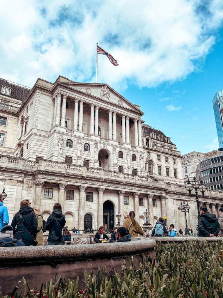Exterior of the Bank of England Museum in the City of London