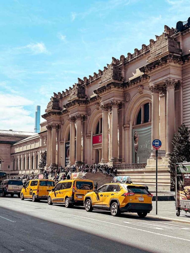 Exterior of The Metropolitan Museum of Art on a sunny day