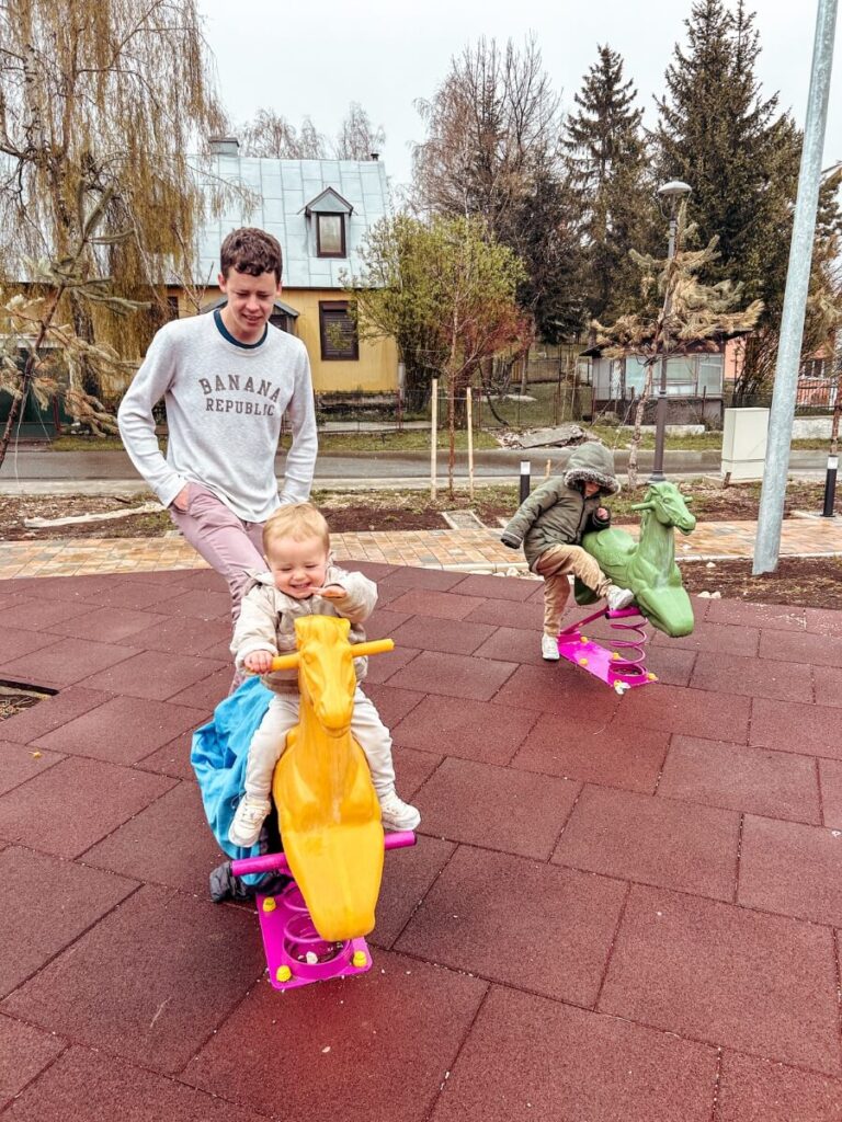 Colorful children’s playground in Zabljak